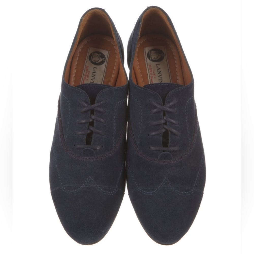 LANVIN Suede Oxford Shoes